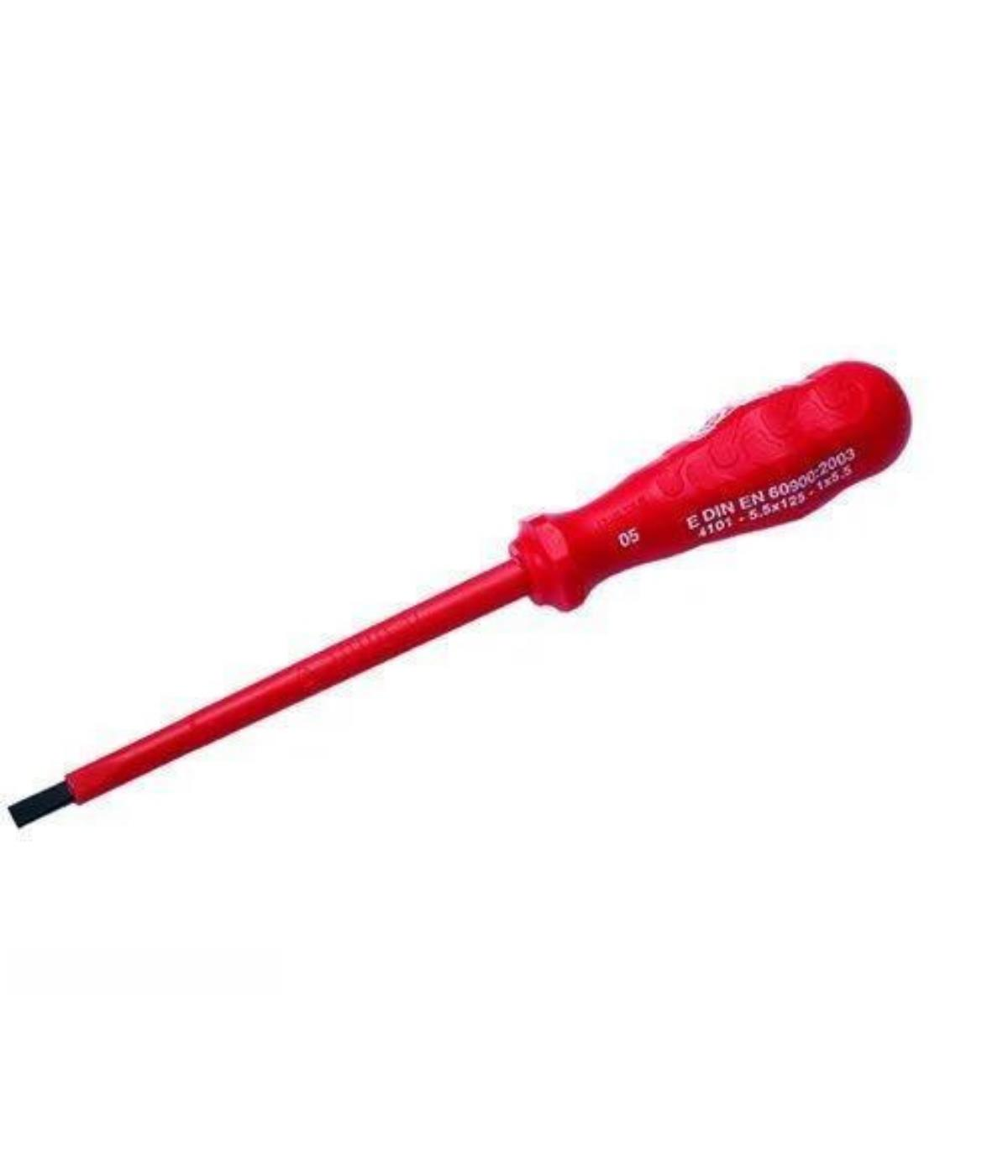 İzeltaş Süngüsü İzoleli Düz Tornavida 5.5X125