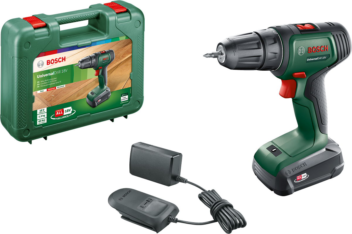 Bosch Bosch Universaldrill 18 (1x 1,5ah) Tek Akülü