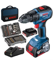 Bosch Professional GSR 18V-50 Akülü Vidalama 2Ah - 43 Parça Set