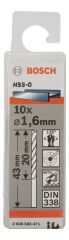 Bosch - HSS-G Metal Matkap Ucu 1,6*43 mm 10'lu Paket