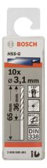 Bosch - HSS-G Metal Matkap Ucu 3,1*65 mm 10'lu Paket