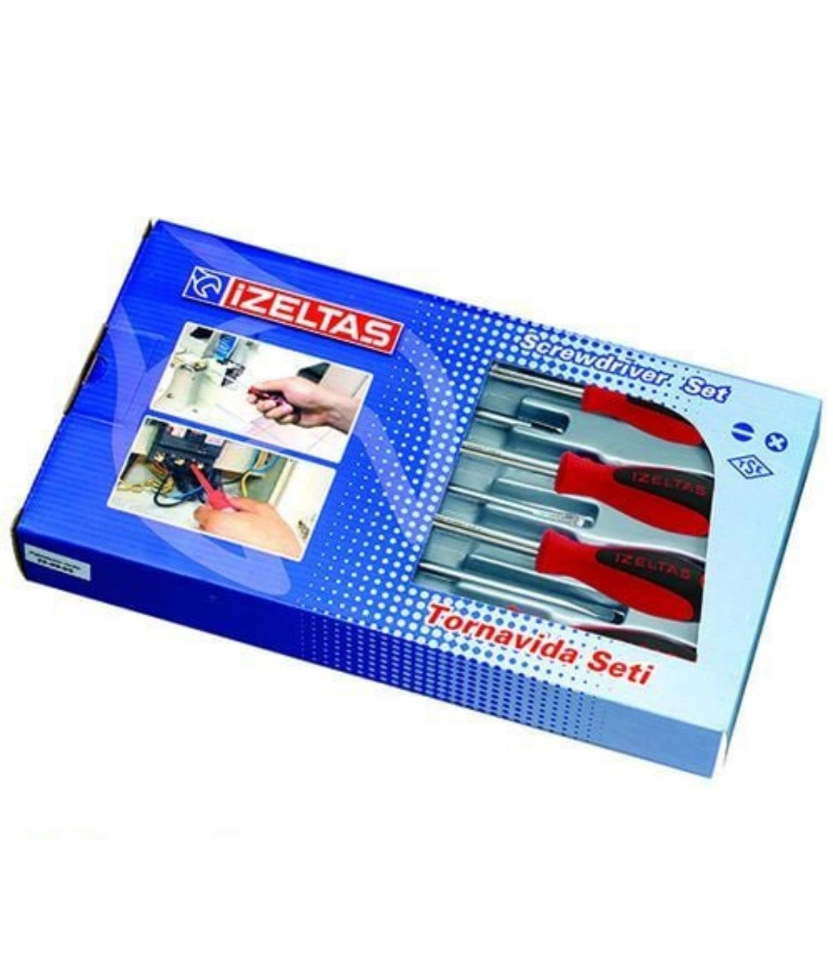 İzeltaş Ergonomik Tornavida Seti 7 Parcali