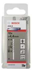 Bosch - HSS-G Metal Matkap Ucu 4,4*80 mm 10'lu Paket