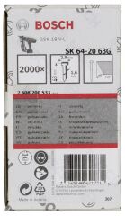 Bosch - Başsız Çivi 20ᵒ 63 mm Galvanizli 2000li