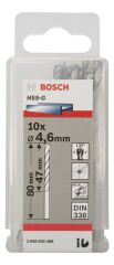 Bosch - HSS-G Metal Matkap Ucu 4,6*80 mm 10'lu Paket