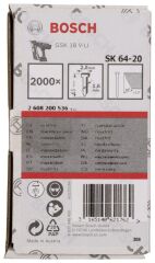 Bosch - Başsız Çivi 20ᵒ 63 mm Paslanmaz 2000li