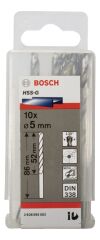 Bosch - HSS-G Metal Matkap Ucu 5*86 mm 10'lu Paket