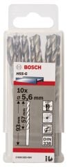 Bosch - HSS-G Metal Matkap Ucu 5,6*93 mm 10'lu Paket