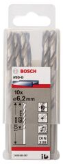 Bosch - HSS-G Metal Matkap Ucu 6,2*101 mm 10'lu Paket