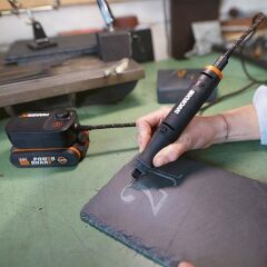 WORX WX739.9 MAKERX 20Volt Kömürsüz Profesyonel Gravür Makinesi + 19 Aksesuar (Akü Dahil Değildir)