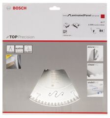 Bosch - Best Serisi Hassas Kesim Aşındırıcı Kaplamalı Lamine Panel için Daire Testere Bıçağı 250*30 mm 80 Diş