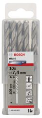 Bosch - HSS-G Metal Matkap Ucu 7,4*109 mm 10'lu Paket