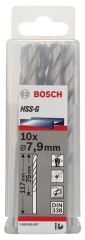 Bosch - HSS-G Metal Matkap Ucu 7,9*117 mm 10'lu Paket