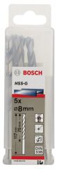Bosch - HSS-G Metal Matkap Ucu 8*117 mm 5'li Paket