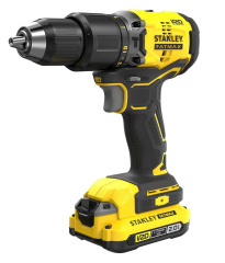 Stanley 18V 2.0Ah V20 Li-Ion Çift Akülü Kömürsüz Darbeli Matkap SBD715D2K-TR