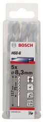 Bosch - HSS-G Metal Matkap Ucu 8,3*117 mm 5'li Paket