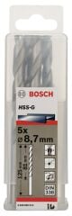 Bosch - HSS-G Metal Matkap Ucu 8,7*125 mm 5'li Paket