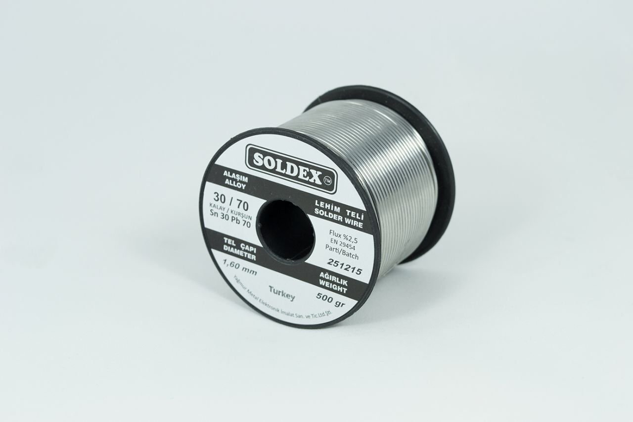 Soldex 1.6 mm 200 gr Lehim Teli Sn30  Pb70