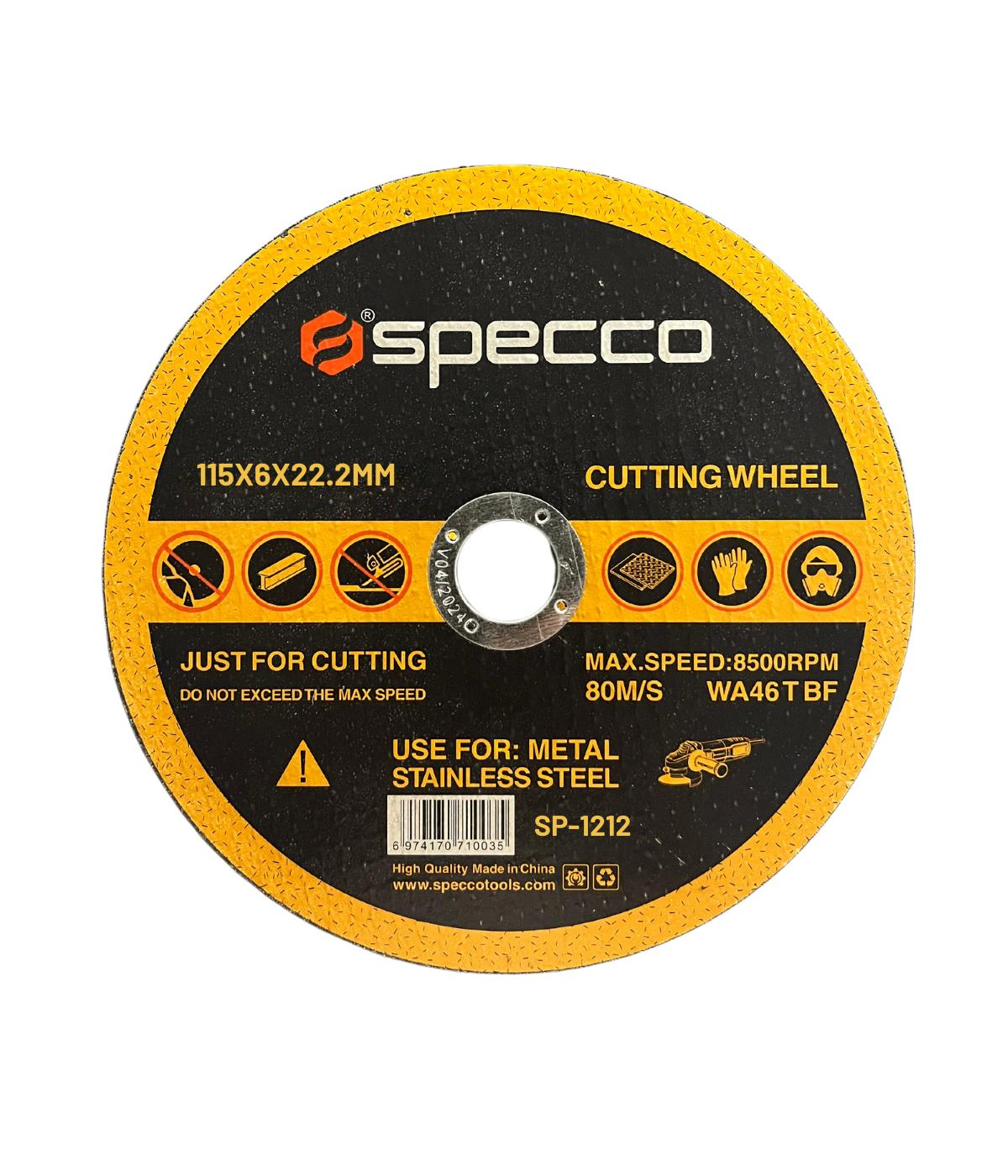 Specco 115x6 Metal Kesme Taşı 5 Adet