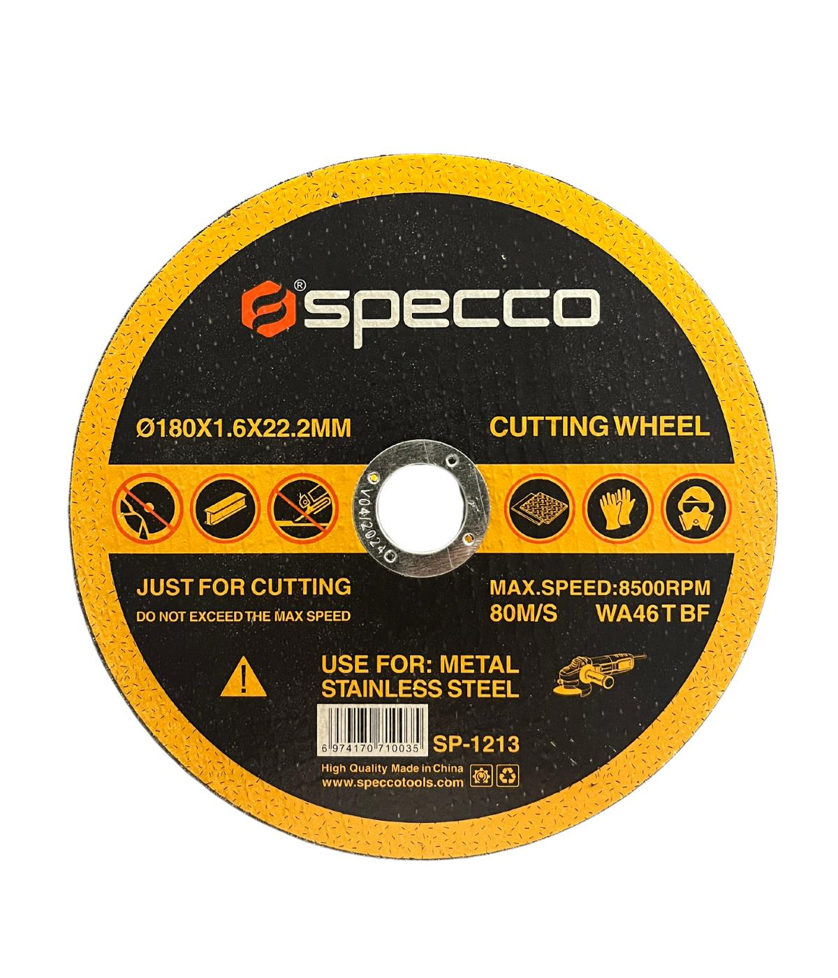 Specco 180x1.6 Inox Kesme Taşı 25 Adet