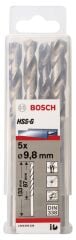Bosch - HSS-G Metal Matkap Ucu 9,8*133 mm 5'li Paket
