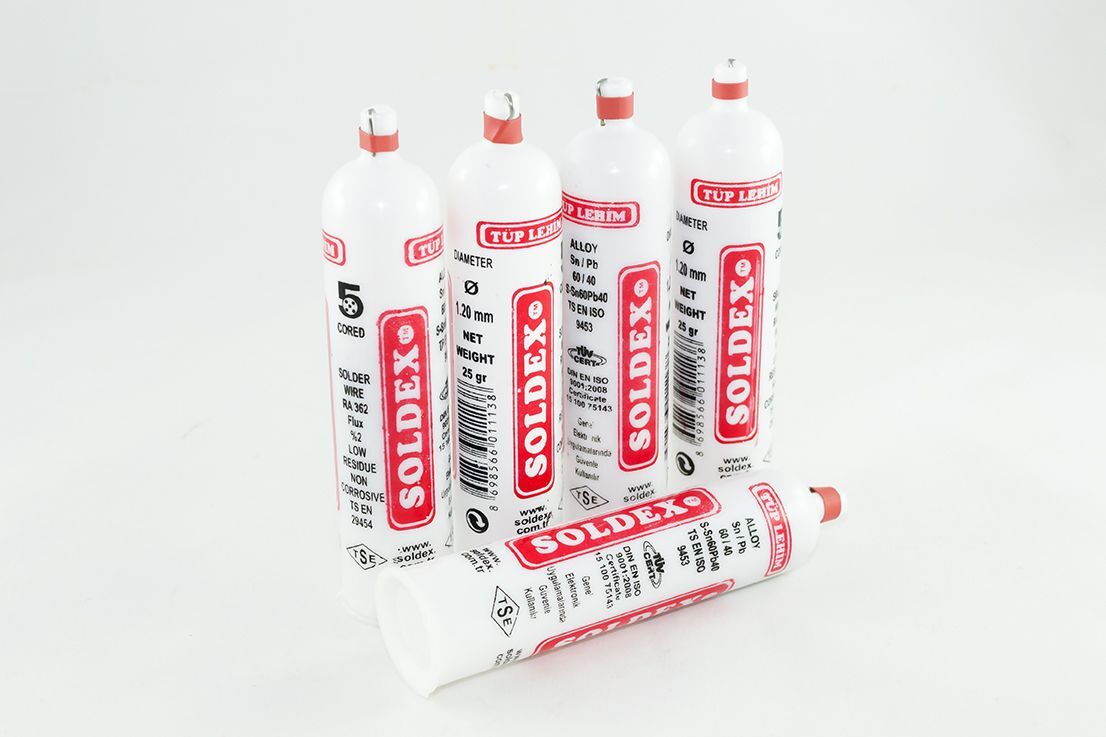 Soldex 1.2 mm 25 gr Tüp Lehim Teli Sn60  Pb40