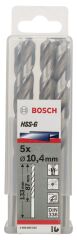 Bosch - HSS-G Metal Matkap Ucu 10,4*133 mm 5'li Paket