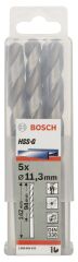 Bosch - HSS-G Metal Matkap Ucu 11,3*142 mm 5'li Paket