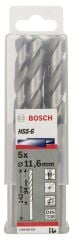 Bosch - HSS-G Metal Matkap Ucu 11,6*142 mm 5'li Paket