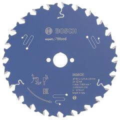 Bosch - Expert Serisi Ahşap için Daire Testere Bıçağı 160*20 mm 24 Diş
