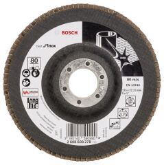 Bosch - 125 mm 80 Kum Best Serisi Inox Flap Disk