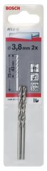 Bosch - HSS-G Metal Matkap Ucu 3,8*75 mm 2'li Paket