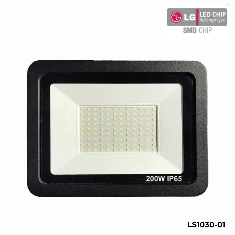 Luster 200W Smd Projektör 6500K Beyaz Işık 1800Lümen