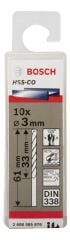 Bosch - HSS-Co Metal Matkap Ucu 3*61 mm 10'lu Paket