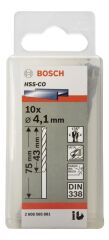 Bosch - HSS-Co Metal Matkap Ucu 4,1*75 mm 10'lu Paket
