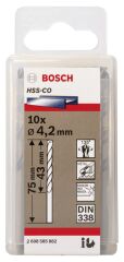 Bosch - HSS-Co Metal Matkap Ucu 4,2*75 mm 10'lu Paket