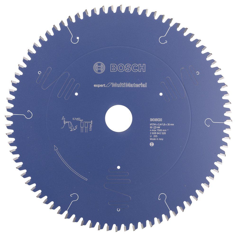 Bosch - Expert Serisi Çoklu Malzeme için Daire Testere Bıçağı 254*30 mm 80 Diş
