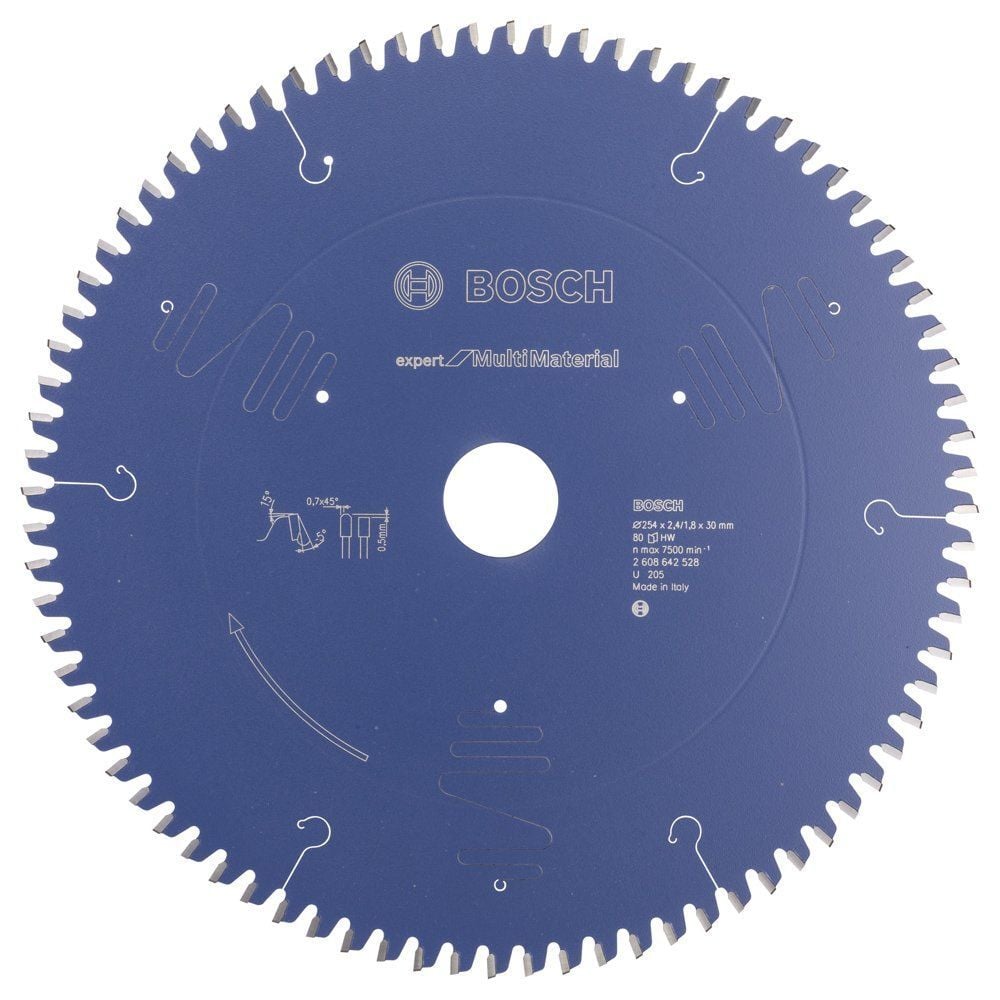 Bosch - Expert Serisi Çoklu Malzeme için Daire Testere Bıçağı 254*30 mm 80 Diş