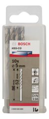 Bosch - HSS-Co Metal Matkap Ucu 5*86 mm 10'lu Paket