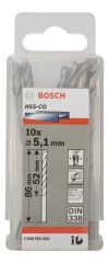 Bosch - HSS-Co Metal Matkap Ucu 5,1*86 mm 10'lu Paket