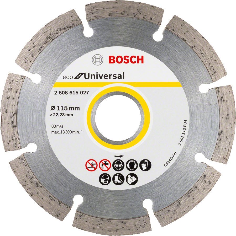 Bosch - Ekonomik Seri Genel Yapı Malzemeleri İçin Elmas Kesme Diski 115 mm