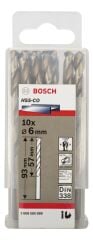 Bosch - HSS-Co Metal Matkap Ucu 6*93 mm 10'lu Paket