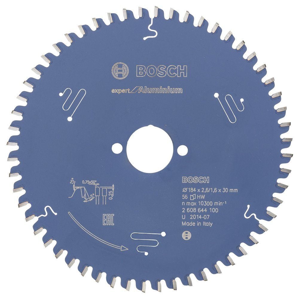 Bosch - Expert Serisi Alüminyum için Daire Testere Bıçağı 184*30 mm 56 Diş