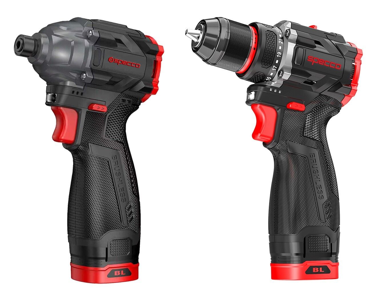 Specco Black Spark Kömürsüz Akülü 2'li Set (2.0Ah Akü Seti)