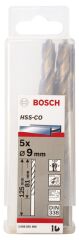 Bosch - HSS-Co Metal Matkap Ucu 9*125 mm 5'li Paket