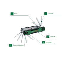 BOSCH 8'İ 1 ARADA KATLANIR TORX ANAHTAR SETİ
