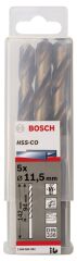 Bosch - HSS-Co Metal Matkap Ucu 11,5*142 mm 5'li Paket