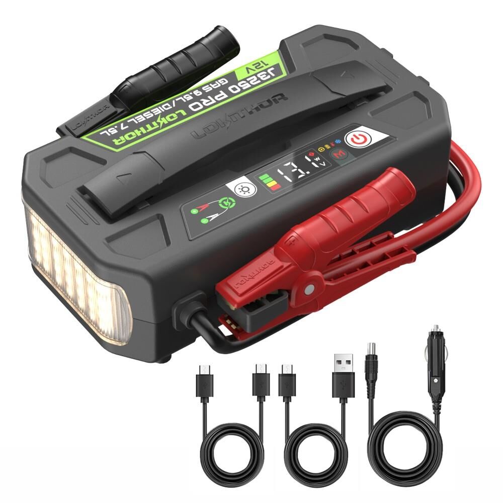 Lokithor J3250PRO 12V 3250Amp LiFePO4 Akıllı Akü Takviye + Powerbank + Led Lamba