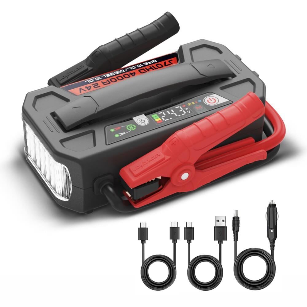 Lokithor J701HD 24V 4000Amp Li-Polimer Akıllı Akü Takviye + Powerbank + Led Lamba